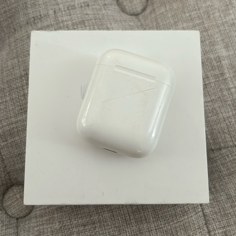 Apple AirPods with case.